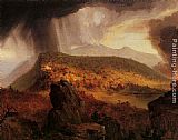 Thomas Cole Famous Paintings - Catskill Mountain House The Four Elements